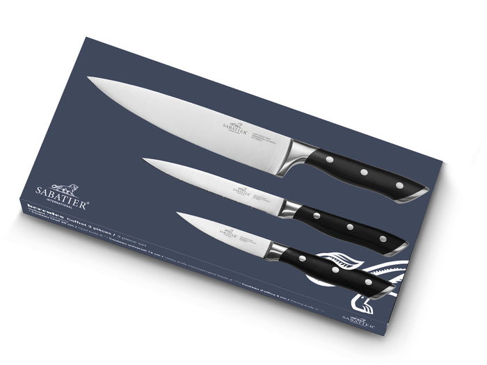 Lion Sabatier Hercules 3pc Knife Set - Chefs Knife, Paring Knife and Utility Knife
