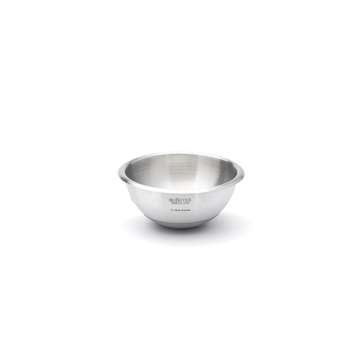 De Buyer Hemispherical 16cm Bowl with Silicone Base (1L)