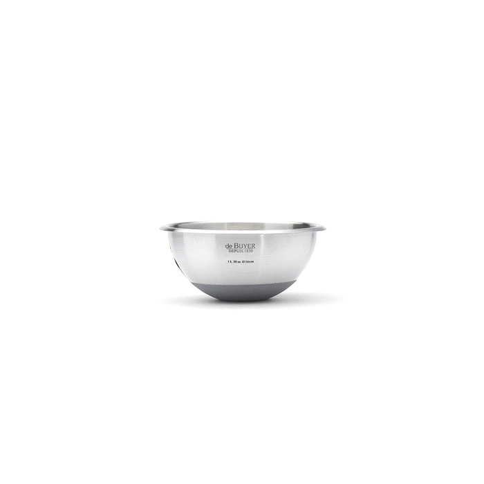De Buyer Hemispherical 16cm Bowl with Silicone Base (1L)