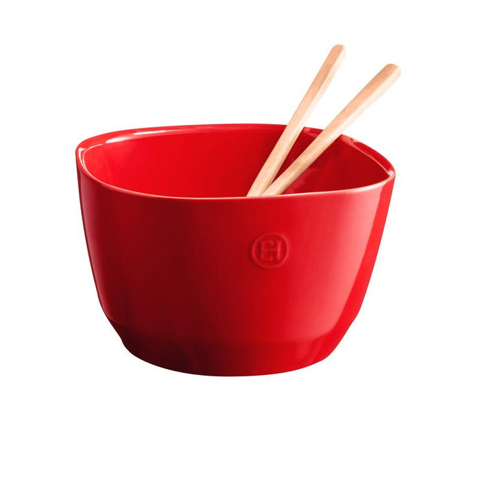 Emile Henry Medium Salad Bowl - Burgundy