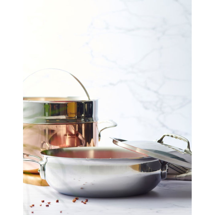 De Buyer Affinity 28cm Round Sauté Pan with Lid