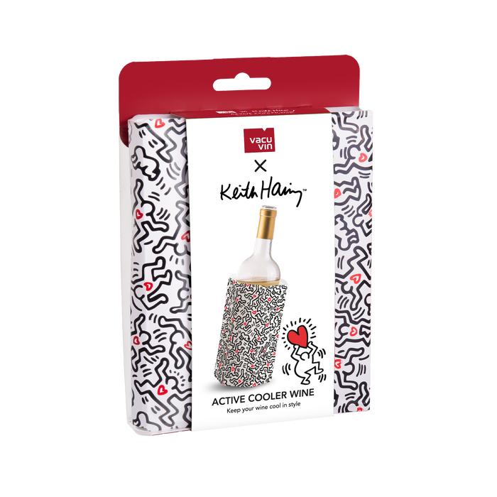 NEW Vacu Vin Keith Haring Active Wine Cooler
