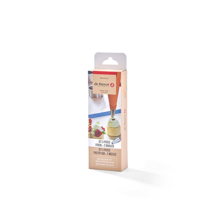 De Buyer Silicone 35cm Pastry Bag + Nozzles Set
