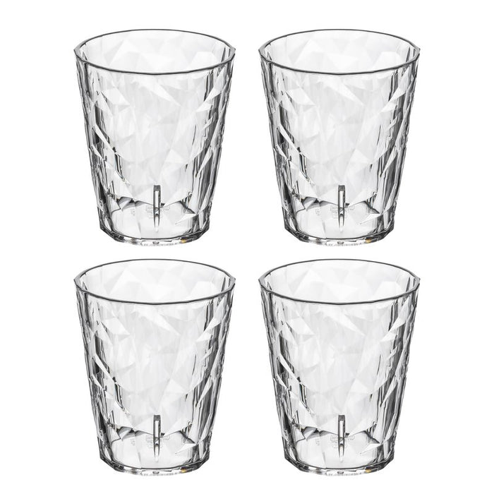 Koziol Superglas Club Lite No.1 - 250ml Water - Set of 4