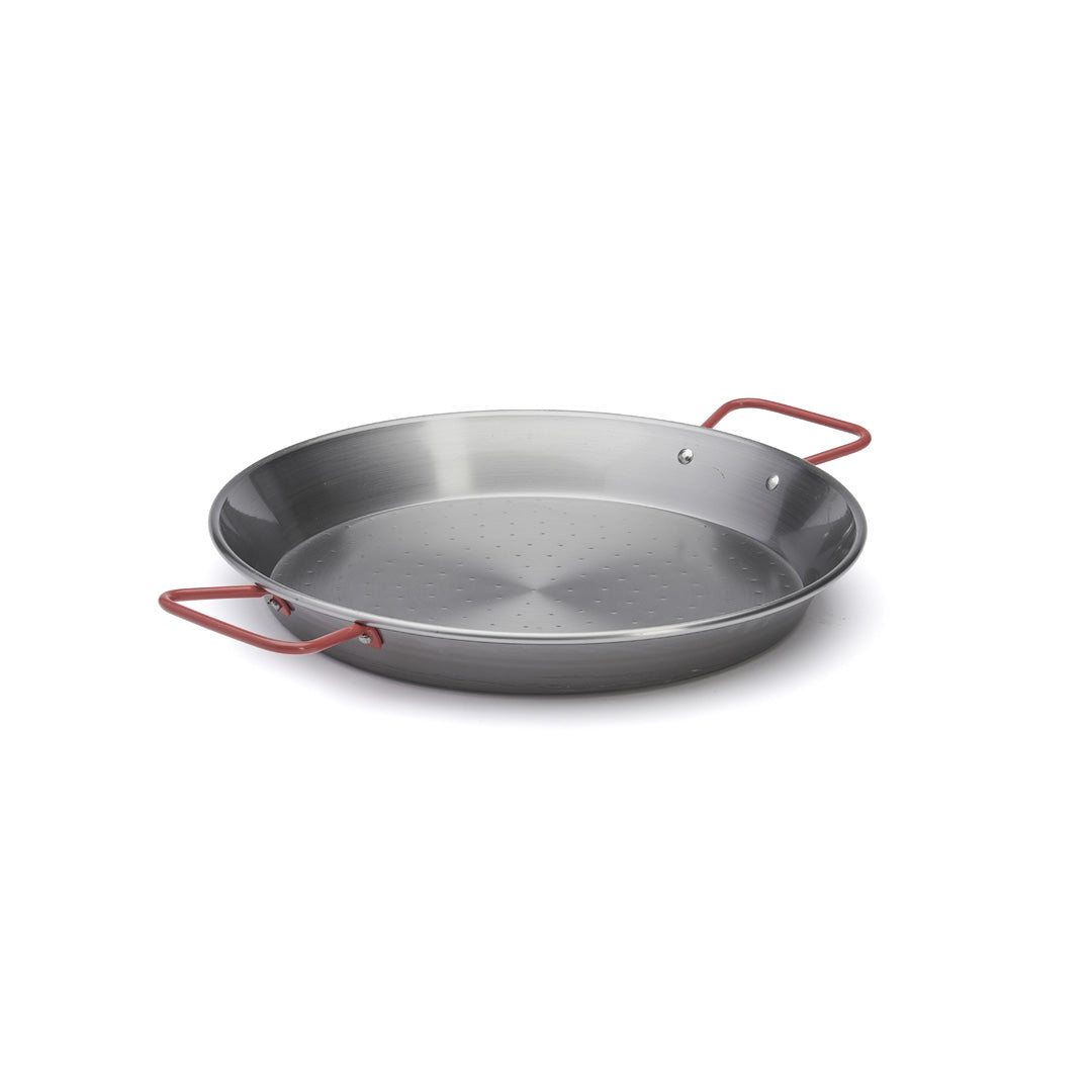 Elektrisch Pan MAGEFESA Paella-pan 34 Cm | Geëmailleerd Staal | Inductie Geschikt | Energiezuinig Zwart Geëmailleerde Staalpan