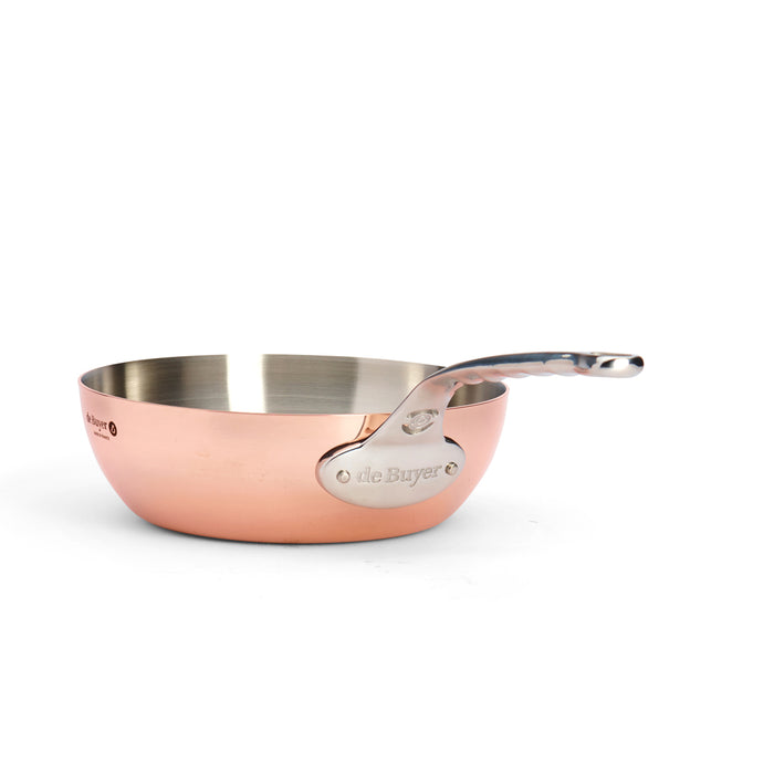 De Buyer Prima Matera 24cm Conical Saute Pan | Steel Handle