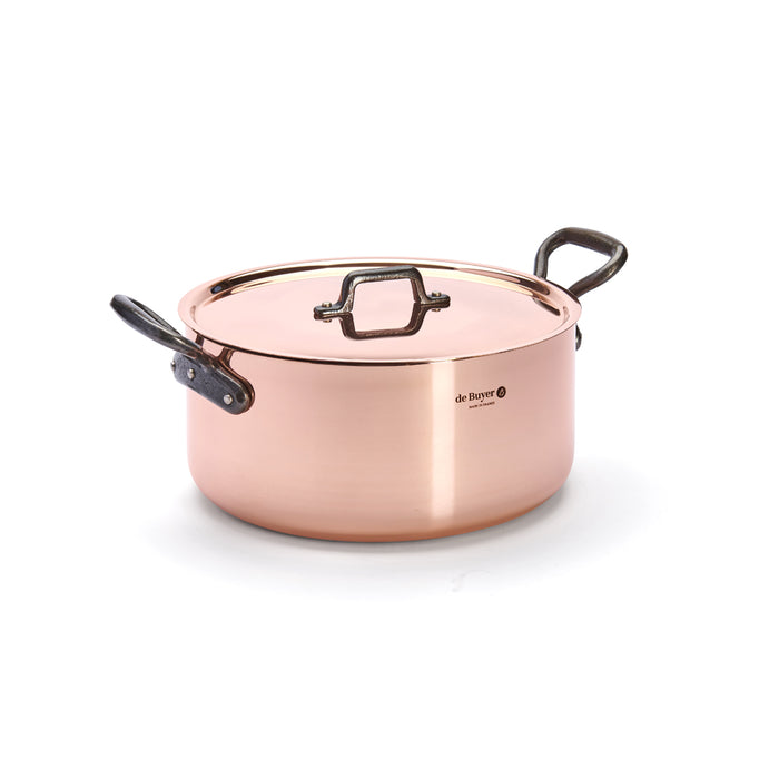 De Buyer Prima Matera 28cm Stewpan with Lid Cast Handle by De Buyer