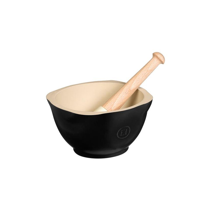 Emile Henry Mortar & Pestle - Black Truffle