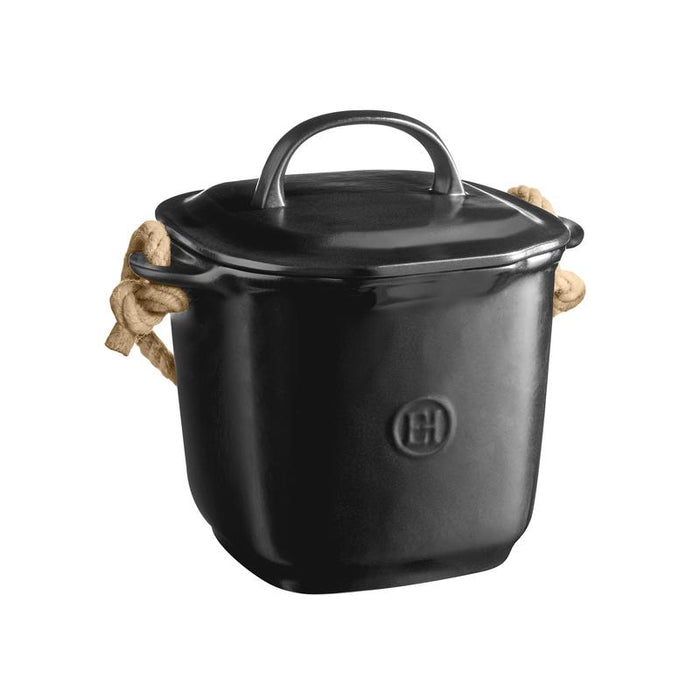 Emile Henry Compost Bin - Black Truffle