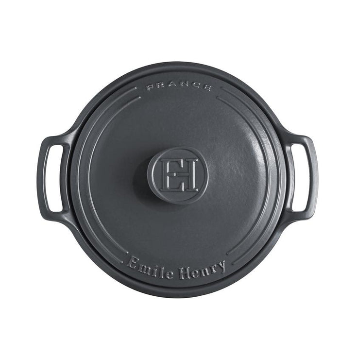 Emile Henry 5L Sublime Round Casserole - Slate