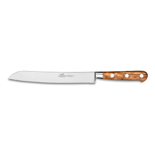 Lion Sabatier Bread Knife 20cm - Provencao Olive Wood