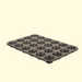 De Buyer 24 cup mini muffin tray showing side view on a white background