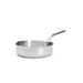 A De Buyer Affinity 24cm stainless steel sauté pan with a long riveted handle.