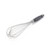 A 40cm De Buyer Goma Universal Whisk with a black handle and stainless steel wires.