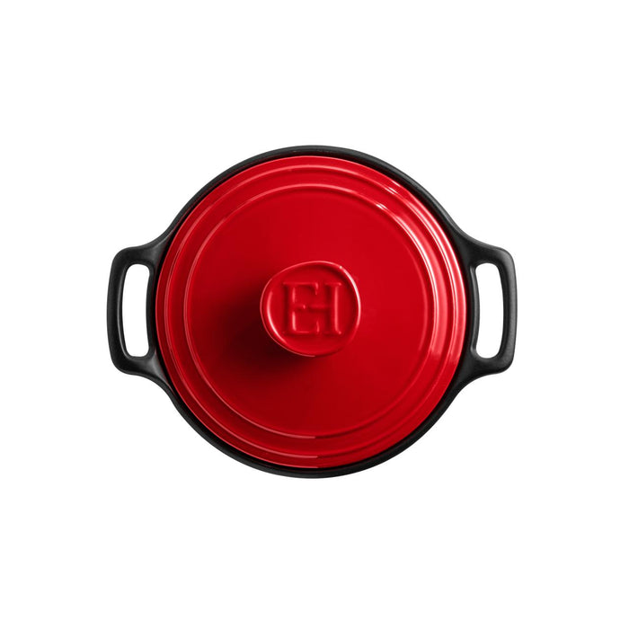 Emile Henry Sublime+ Round Casseroles with Red Lid