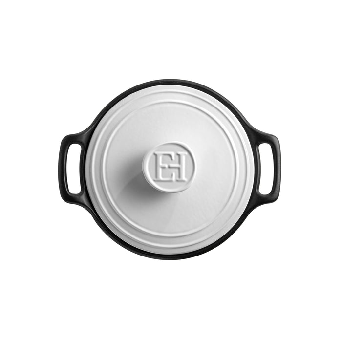 Emile Henry Sublime+ Round Casseroles with White Lid