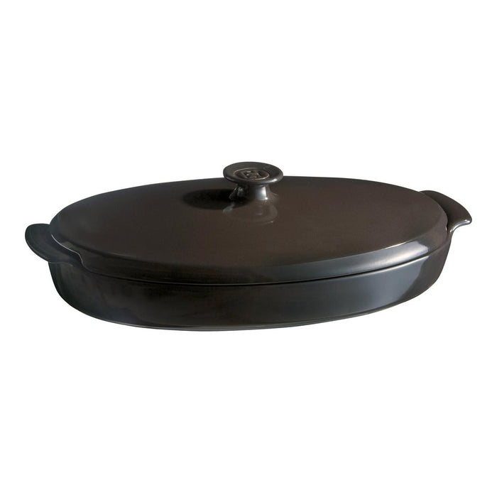 Emile Henry Papillote Steamer - Charcoal