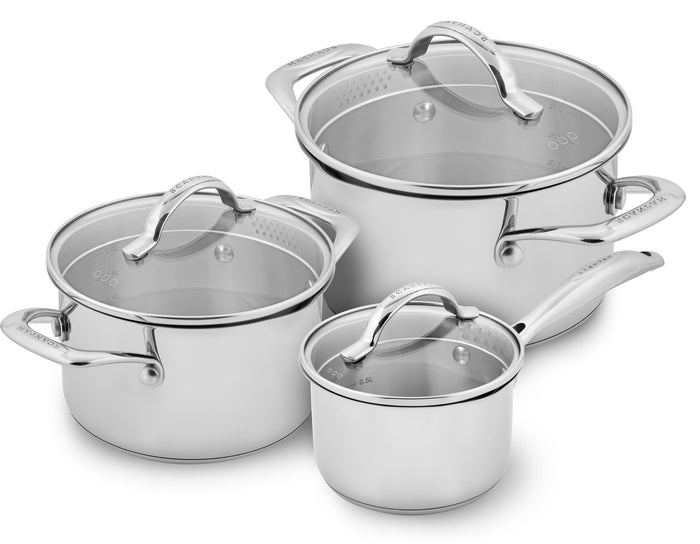 SCANPAN STS 3 Piece Cookware Set