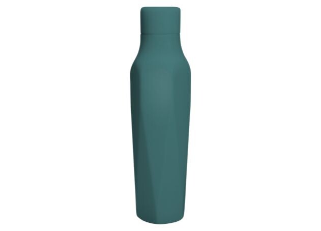 Teal Scanpan water bottle on a white background