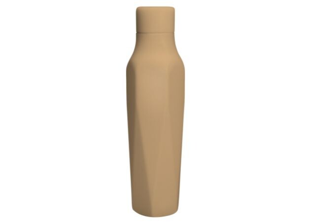 Beige Scanpan water bottle on a white background