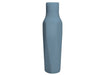 Blue Scanpan water bottle on a white background