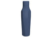 Blue Scanpan water bottle on a white background