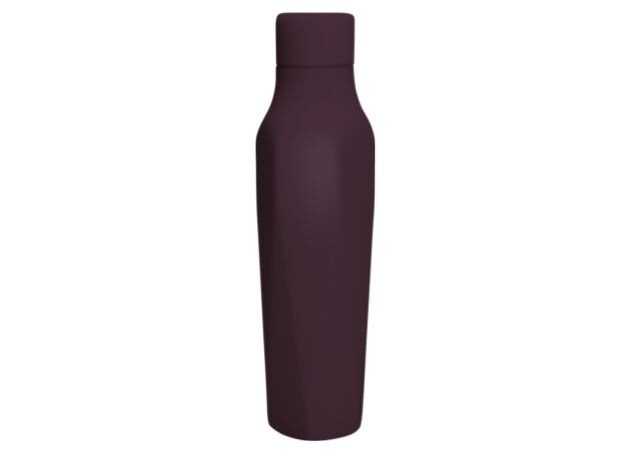 Purple Scanpan water bottle on a white background