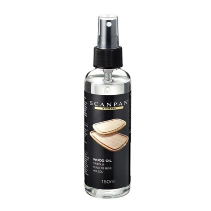 SCANPAN Wood Oil 150ml food-safe mineral oil with pump dispenser