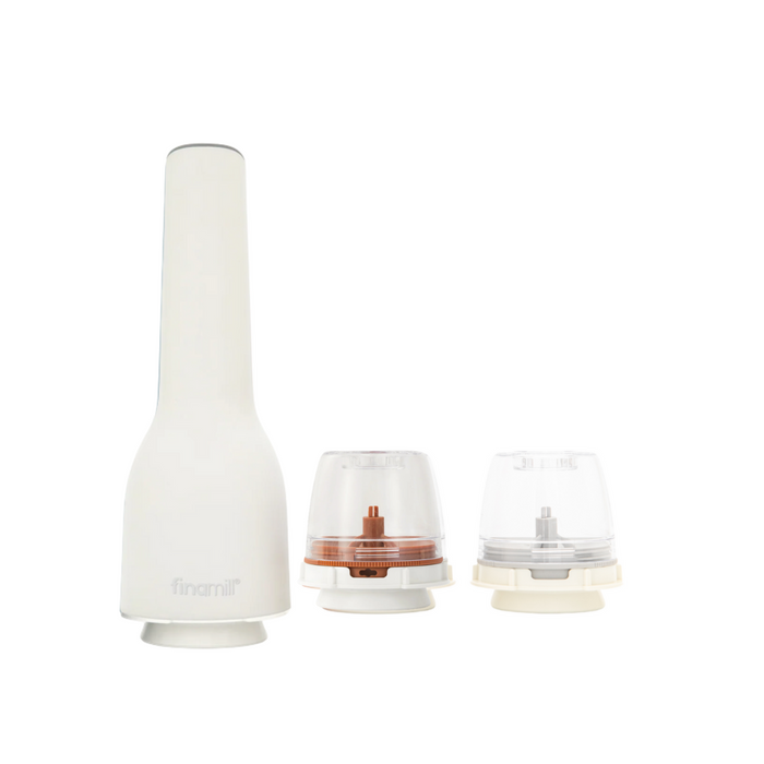 FinaMill One 3pc Battery Spice Grinder Set - Soft Cream