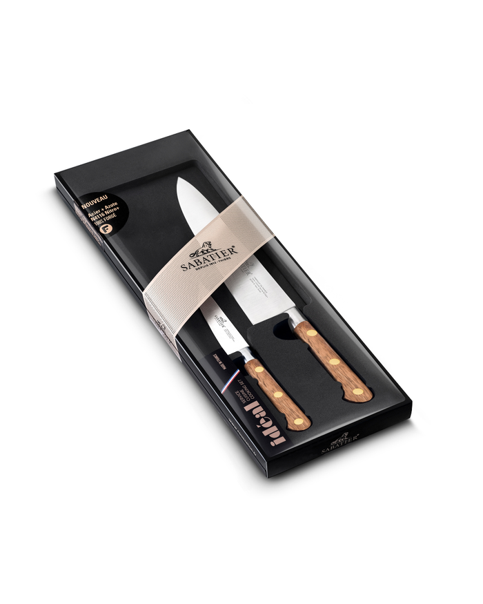 Lion Sabatier Ideal Perigord 2pc Set - 10cm Paring/20cm Chef Knife