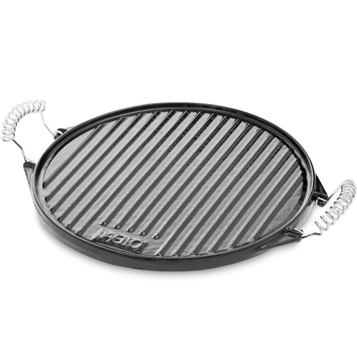 Vaello Enamelled Round Cast Iron Griddle - 32cm