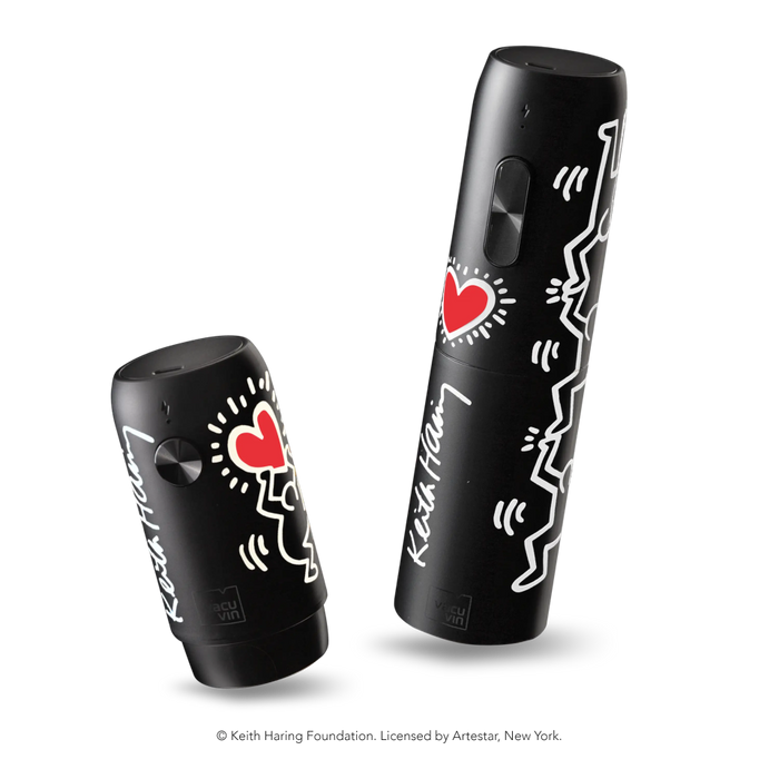 Vacu Vin x Keith Haring 2pc Electric Wine Set