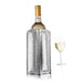 Vacu Vin Active Wine Cooler Silver wrapped around a wine bottle