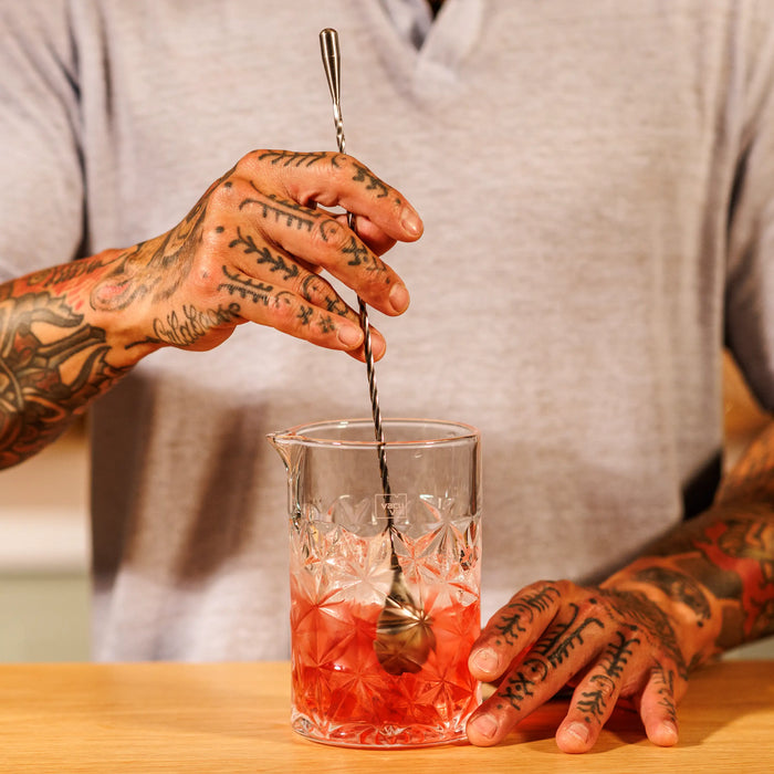 Vacu Vin Bar Spoon Stainless Steel being used to stir a cocktail