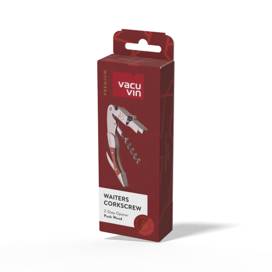 Vacu Vin Push Waiter's Corkscrew Wood packaging