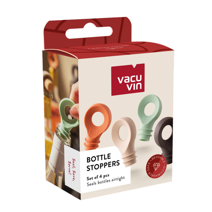 Vacu Vin Wine Stoppers 4pc Set packaging