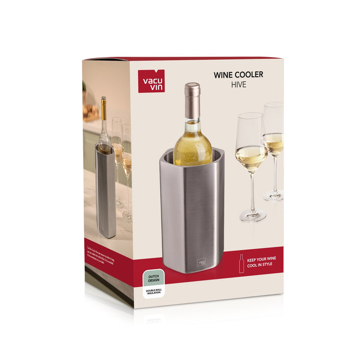 Vacu Vin Hive Stainless Steel Wine Cooler packaging