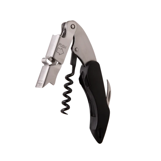 Vacu Vin Push Waiter's Corkscrew Large - Black