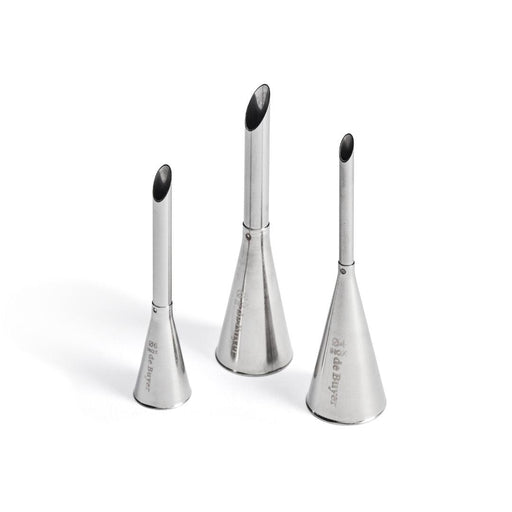 De Buyer Stainless Steel Garnishing Nozzles - 3 Piece Set - HAUSwares