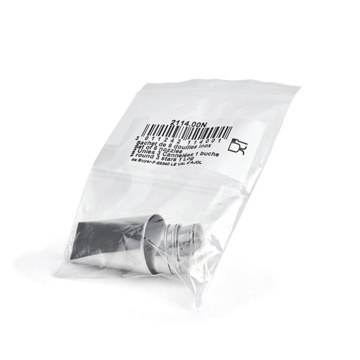 De Buyer Stainless Steel Nozzles - 6 Piece Set - HAUSwares