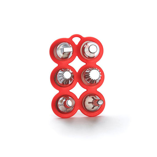 De Buyer Tritan Filling Nozzle Set With Holder - 6 Piece Set - HAUSwares