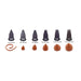 De Buyer Tritan Plain Nozzle Set With Holder - 6 Piece Set - HAUSwares