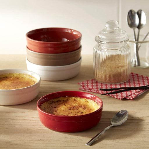 Emile Henry 2 Creme Brulees Ramekin Set Burgundy 13cm dia. - HAUSwares