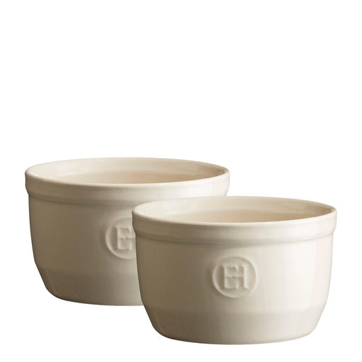 Emile Henry 2 Ramekins Set No 10 Clay 10cm dia.