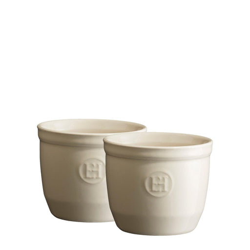 Emile Henry 2 Ramekins Set No 8 Clay 8.5cm dia.
