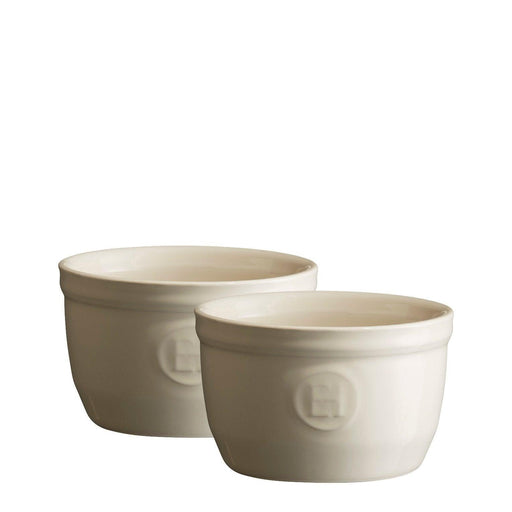 Emile Henry 2 Ramekins Set No 9 Clay 9cm dia.