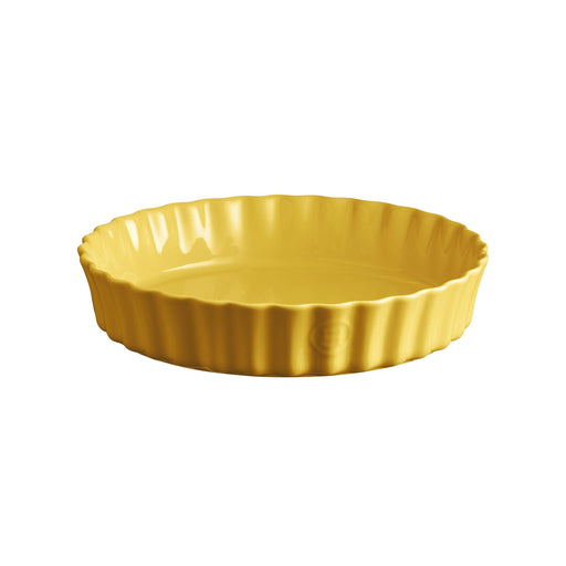 Emile Henry Deep Flan Dish Provence Yellow 29cm dia.