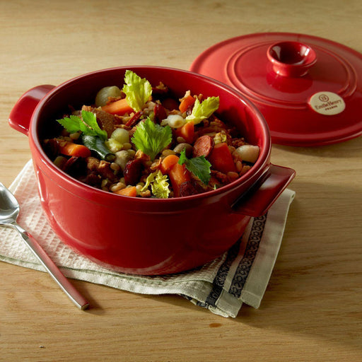 Emile Henry Oval Stewpot Burgundy 39.5cm x 26.5cm 6L - HAUSwares