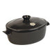 Emile Henry Oval stewpot Charcoal 39.5cm x 26.5cm 6L