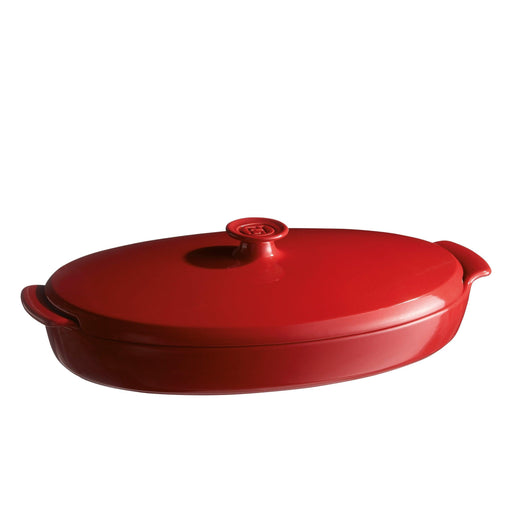 Emile Henry Papillote Steamer Burgundy 42cm x 25cm